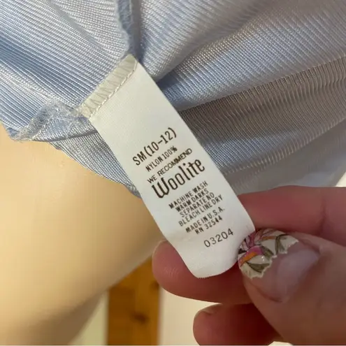 Woolite Women’s Vintage Lace Trim Half Slip Skirt Fairycore Ethereal Coquette S Blue