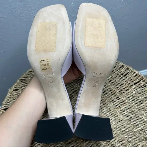 BY FAR Purple Lilac Romy Slip On Mule Sandals Size 7