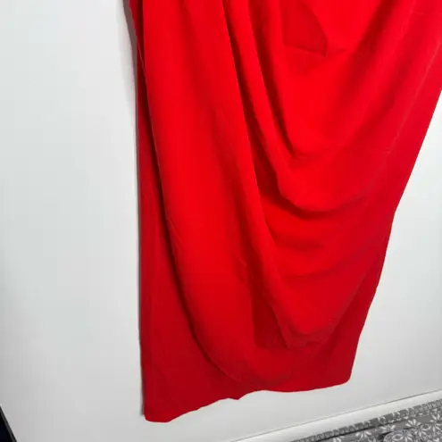 City Chic NWT Ripple Love Dress Tiger Lily Orange Red Size M/18