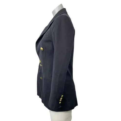 Derek Lam 10 Crosby Women's Black Long Sleeve Peacoat Blazer Suit Jacket Size 2