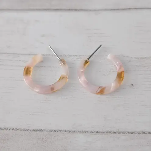 Vintage Stud Earrings Retro Multi Tone Hoops