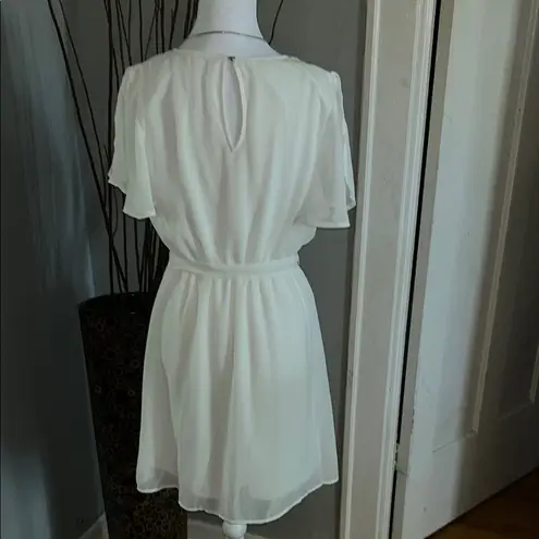 Maurice's  Elegant White Wrap Dress