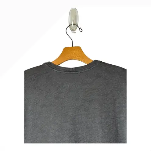 ATM Anthony Thomas Melillo Shirt Women Large Gray Cotton Short Sleeve Tee Preppy