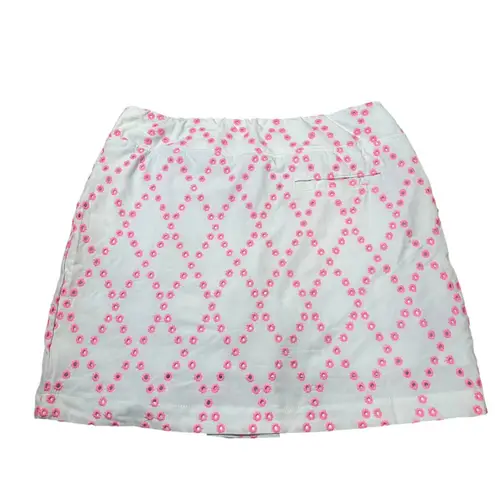 Lilly Pulitzer  Luxletic Monica Skort in Prosecco Pink Oversized Diamond Eyelet