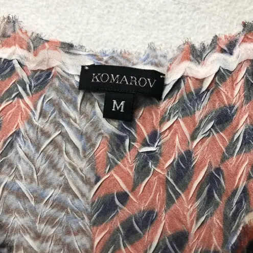 Komarov Asymmetrical Chiffon Tunic Tank Top Size M