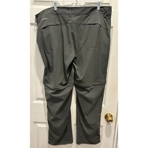 Columbia  Omni Shield Convertible Saturday Trail Hike Pants Shorts Gray Size 20W