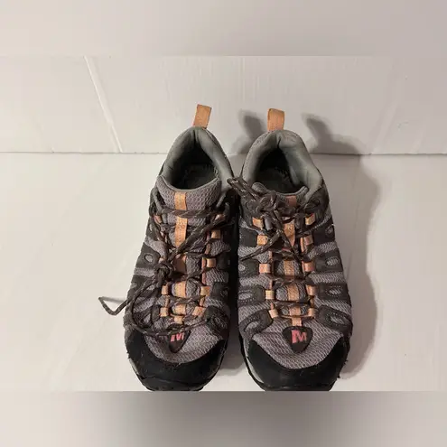 Merrell (J535264) depart dark gull grey trail hiking shoe women size 8