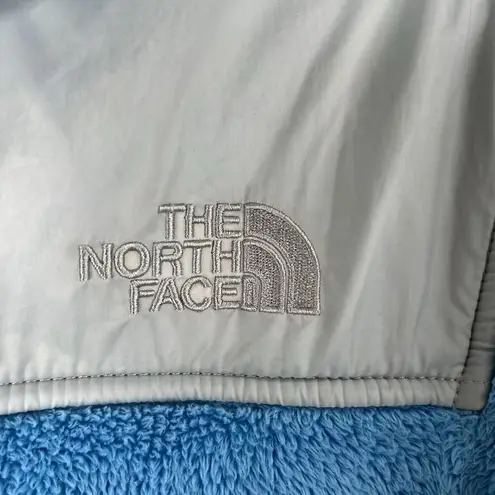 The North Face  Size M Jacket Osito Hoodie Full Zip Fuzzy Blue Grey Women’s