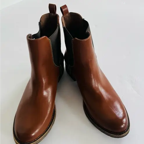 Rocket Dog Sleek Ankle Booties with Elastic Panels Size 9.5 Brown