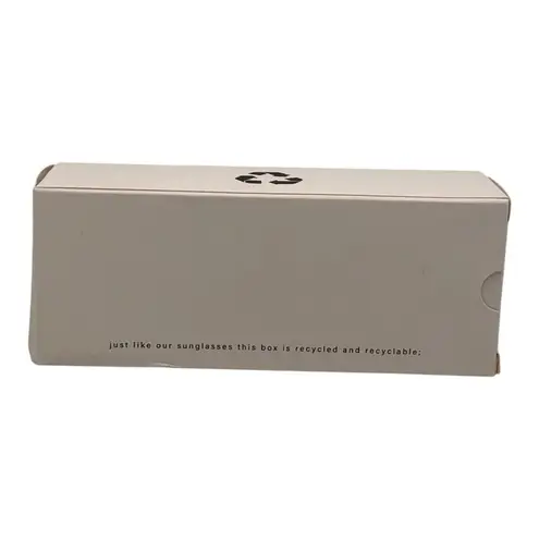 SZADE NIB Dart Sustainable On Trend Rectilinear Burnt Honey/Cherry Cola Sunglass Yellow