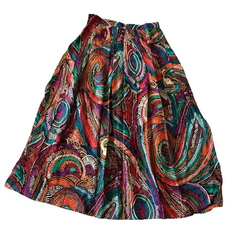 Michele Paisley Midi Skirt Purple Size 8