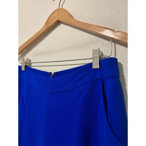 Dress the Population NEW Size Large Flare Pants Blue Business Party Club Preppy