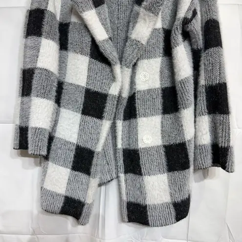 Primark  White Buffalo Check Two-Button Oversized Coat Sz XS NWOT - Image 4