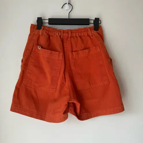 Big Bud Press Classic Work Shorts in Burnt Terracotta Orange Unisex XS