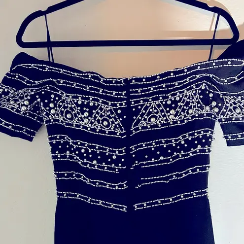 Vintage Et Al beaded off shoulder jumpsuit Size 6