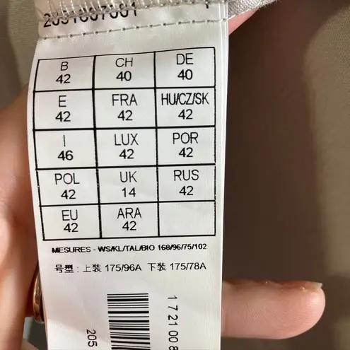 Promod Beige Pencil Skirt Women Size EU 42 UK 14 Belted Business Career Tan Size L