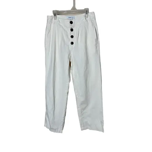 O'Neill  Pants Linen Blend Size‎ 26 Cream High Waist Casual Minimalist
