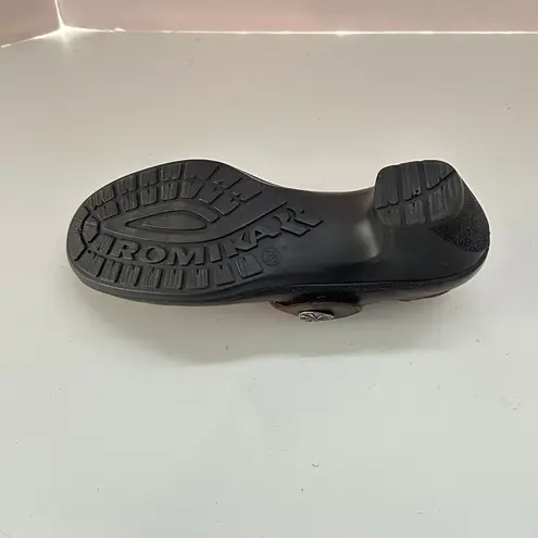 Romika Mary Jane Leather Pumps Womens 39 Brown Round Toe Career Formal Workwear Size 9