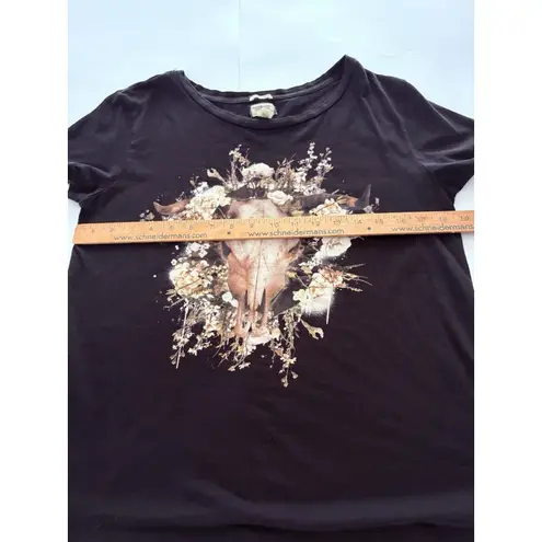 Denim & Supply Ralph Lauren Ralph Lauren Denim & Supply Shirt M Black Cow Skull Western Rodeo Country*