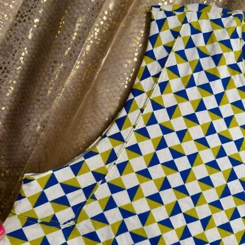 Free People  Movement Inspire Geometric Green Blue‎ Printed Tank XS NWOT