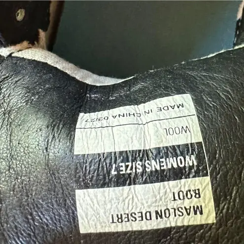 Seavees Women's Maslon Desert Plaid Wool Booties Size 7