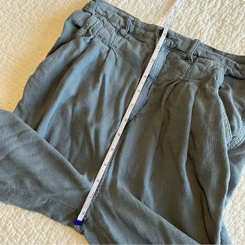 We The Free ✨  Faded Love Linen Blend High-Rise Pleated Front Pants Wave Blue 27