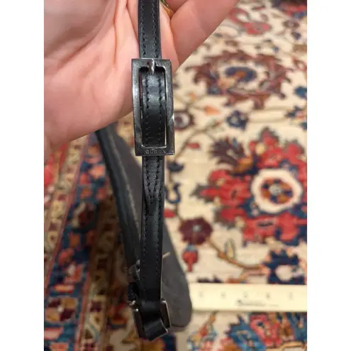 Gucci Vintage  GG Black Monogram Canvas Pochette Shoulder Bag Italy Y2K