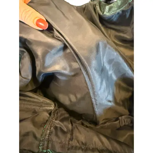 Laura Ashley Vintage Green Velvet and Taffeta Dress - Size 14