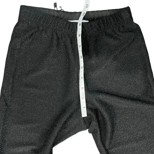 Sleeper Black Sparkle Glitter High Waist Stretchy Wide Flare Pants sz XS NEW Tag