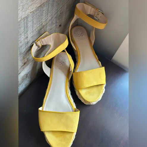 Vince Camuto  Yellow Espadrille Shoes with Minimalist Design
