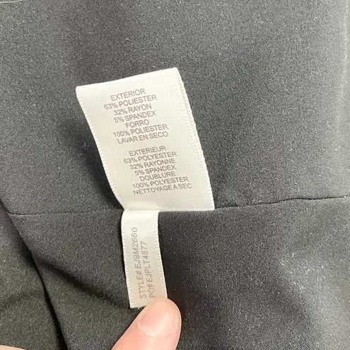 Eliza J Black Gown Dress Womens 10 Off Shoulder Twist Front Gala Dressy Minimal