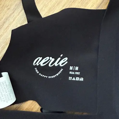 Aerie NWT  Seamless Bra-Ish Wireless Bralette in Black - Image 3