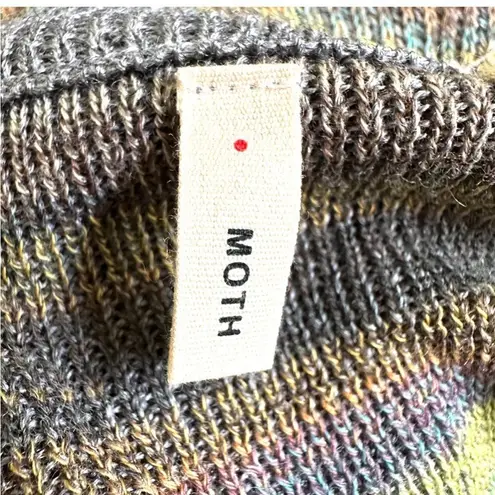 Anthropologie Anthro Moth striped space dye long sleeved sweater