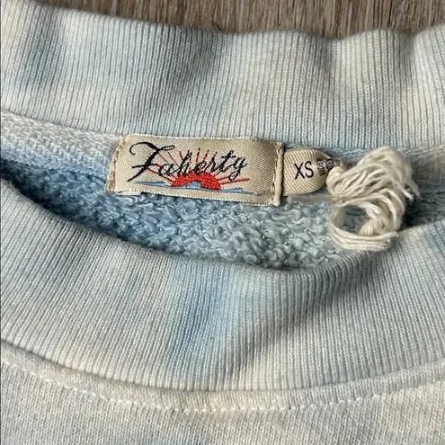 Faherty Bells Tie Dye Crewneck Sweatshirt Size Extra Small