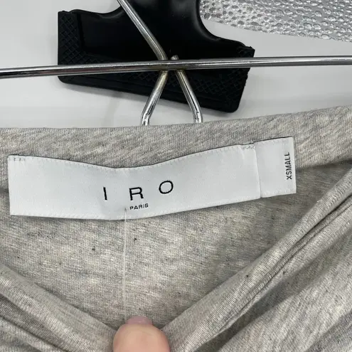 IRO NWT Toraba Knot Mini Skirt Gray Organic Cotton Size XS