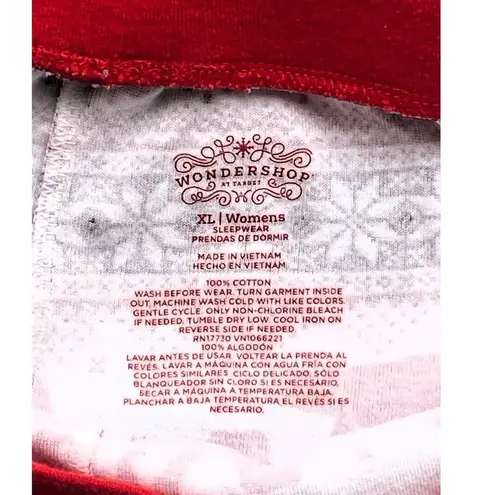 NWOT ~ WONDERSHOP 2 Pc. Bears Trees Snow Lounge Sleepwear Pajamas ~ Women's XL Red