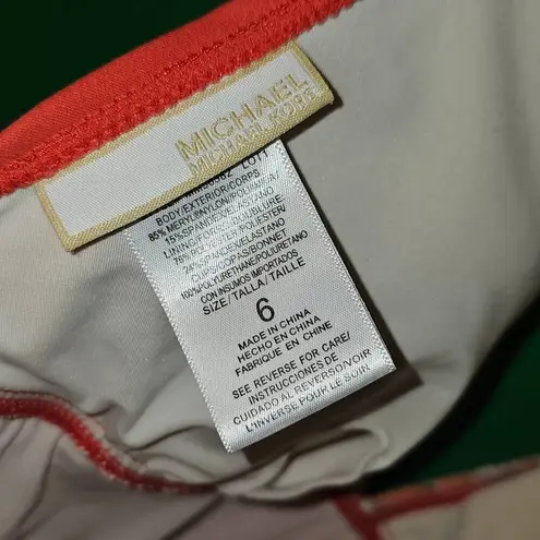 Michael Michael Kors‎ Womens Orange One Piece Swimsuit 6