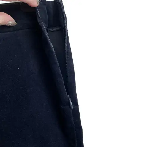 Talbots  Y2K Women 10P Black Velvet Classic Retro Side Zip Pants Dress Trousers‎