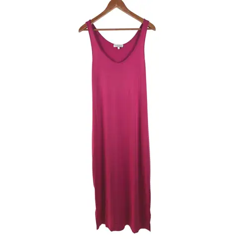 Michael Stars Womens Medium Jam Pink Cali Front to Back Tank Dress Scoop Neck
