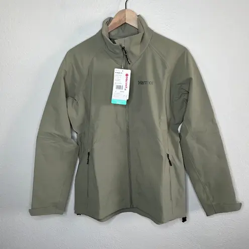 Marmot  Womens Alsek Jacket Size Large Sage Green Soft Shell Outdoor Coat