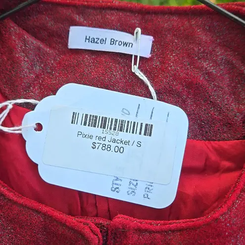 Hazel Brown Collection Pixie Red Jacket Size S