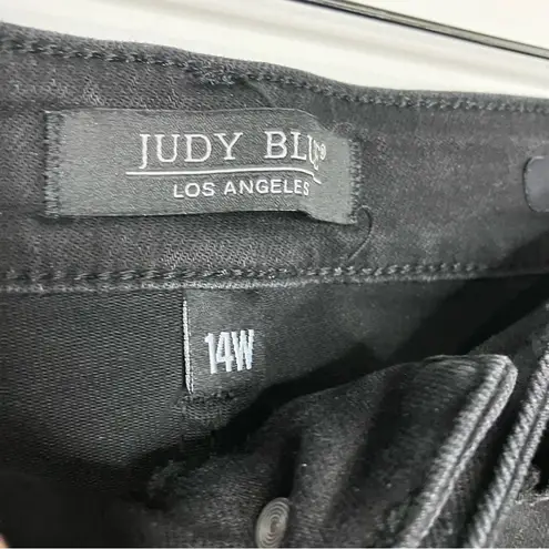 Judy Blue flare Jeans distressed flare size 14W trendy casual punk gothic