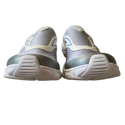 Easy Spirit e360 lace-free slip on shoes light grey and white womens 7 1/2 wide