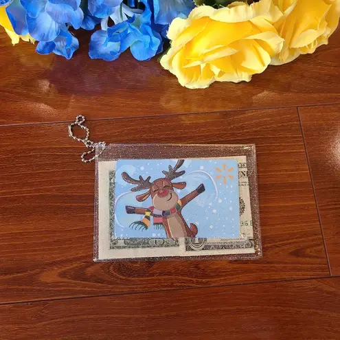 None Keychain Wallet-Cherry Blossom "My Wallet"