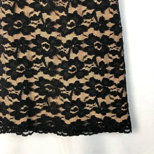 Class Act Uniforms Black Lace Halter Bodycon Mini Dress S