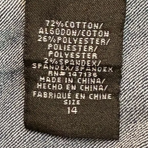 1822 Denim  Blue Jean Shorts size 14