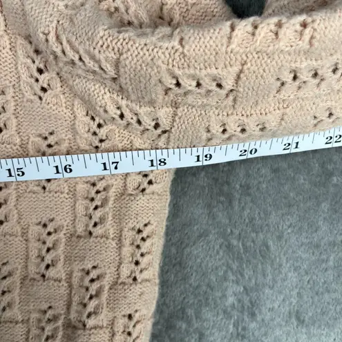 Vintage Sweater Bee Cardigan Women's M Casual Knit Granny Cottagecore Old Money Tan Size M