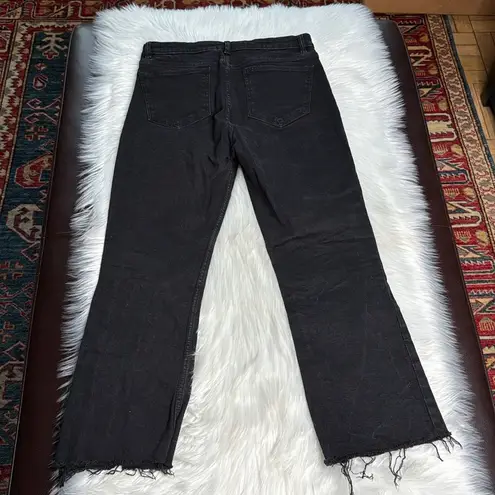 ZARA  Black High Rise Cropped Jeans