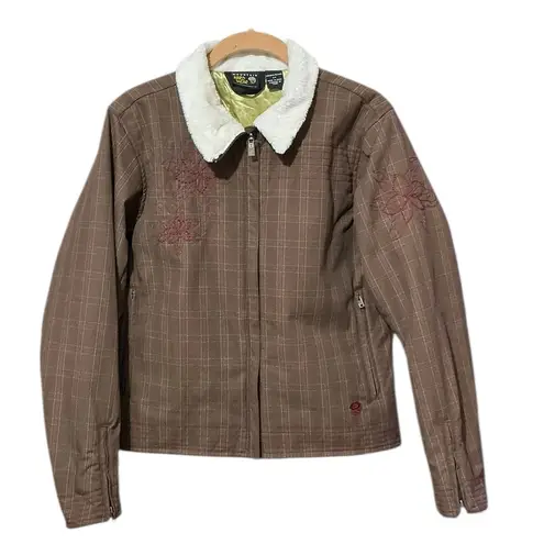 Mountain Hardwear MOUNTAIN HARDWARE Plaid Utility Jacket S 20” p2p Brown Multi $149 Retail