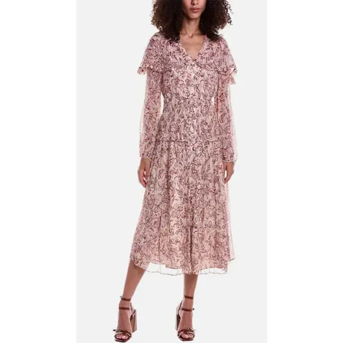 Jason Wu Silk Long Vneck Cape Dress Size 6